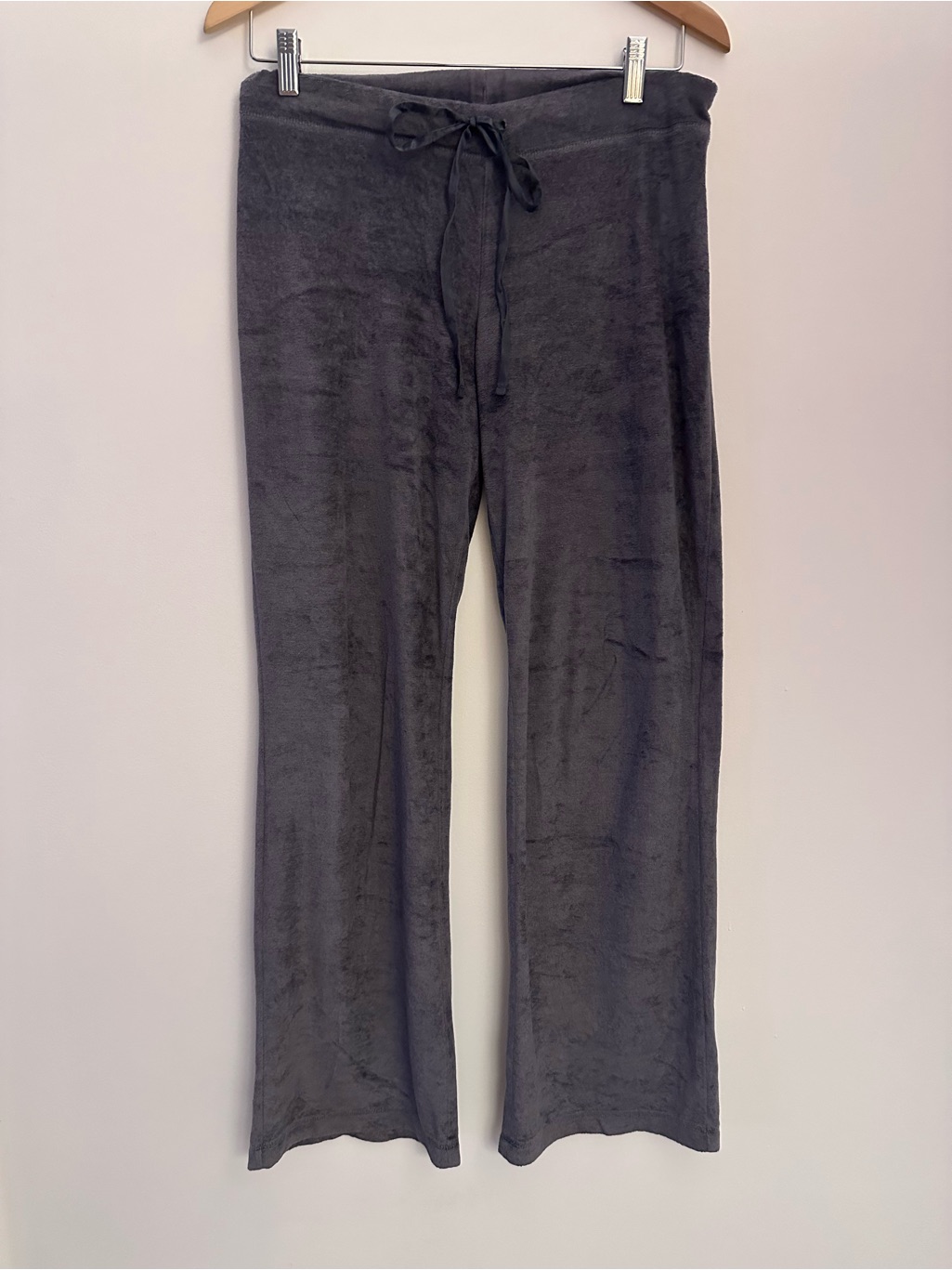 Banana Republic Gray Velour Jogging Pants Small